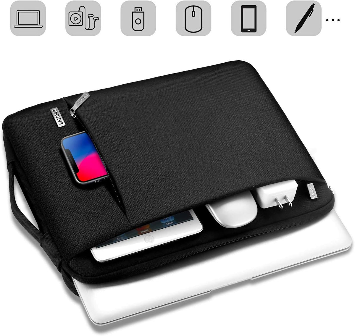11.6 Inch Protective Laptop Sleeve for Surface Pro, Black