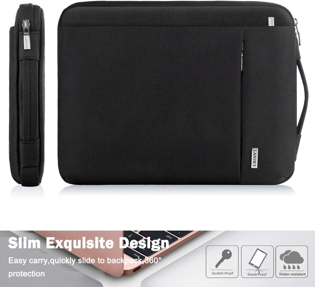 11.6 Inch Protective Laptop Sleeve for Surface Pro, Black